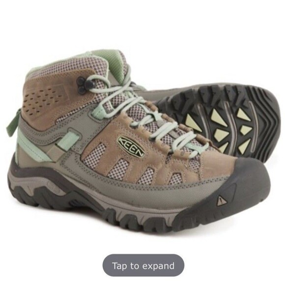 Keen Targhee Vent Mid Hiking Boots Women's Size 7‎ Brown Green Lace Up Outdoor - Picture 14 of 14